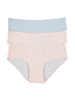 Laundry by Shelli Segal Women’s Bikini Brazilian Underwear Panty Pack, Soft, Comfortable, Stretch Panties