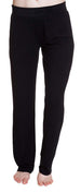 Steve Madden Rayon Jersey Knit Sleep Pants with Velvet Knit Waistband Jet Black - Medium