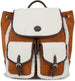 Women's Vintage Drawstring Flap Backpack/Bookbag for Laptop, School, College Students, Office, and Travel - Cute Fashion Backpack, Hickory