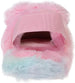 Kensie Girl's Warm Faux Fur Slipper With Elastic Back And Heart Pom Pom Fluffy Slippers For  Girls
