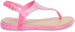 dELiAs Girls Big Kid PCU Glitter Thong Slide Sandal with Adjustable Back Strap - Fashion Summer Shoes