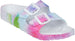 Women's Colorful Double Buckle Strap Footbed Slide Sandals, Comfortable Fashion Flats