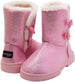 bebe Girls’ Shimmery Winter boot with Fur Trim (Toddler/Little Girl/Big Girl)
