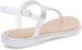 dELiAs Girls Big Kid PCU Glitter Thong Slide Sandal with Adjustable Back Strap - Fashion Summer Shoes