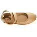 Sara Z Womens Ballet Flat Slip On Shoes with Elastic Ankle Straps Tan Brown Size 5/6