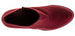 Sara Z Ladies Microsuede Bootie with Side Zipper (Burgundy), Size 10