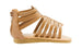 Sara Z Toddler Girls Gladiator Sandals with Metallic Trimming