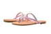 Via Rosa Ladies Fashion Sandals Thong Slip On Flats with Rhinestone
