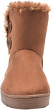 Chatz Women's 6" Short Mid High Microsuede Winter Boots with Faux Fur Trim