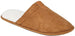 Xertia Men's Microsuede Slipper With Faux Fur Collar And Memory Foam Insoles, Easy Slip-On And Comfortable Fit