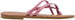 Chatties Ladies Fashion Sandals Smooth Pu Thong Slip On Flats with Braid Detail