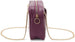 Women’s Chevron Quilted Camera Crossbody Bag with Chain Strap