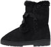 Fifth & Luxe Womens Comfortable and Warm Microsuede Winter Boot with Pom Pom Bow