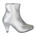Via Rosa Women's Patent Leather Ankle Boots High-Shine Mid-Calf Fashion Shoes