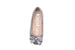 bebe Girls Big Kid Shiny Metallic Ballet Flats Slip-On Round Toe Dress Ballerina Shoe with Rhinestone Embellished Bow
