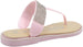 bebe Girls' Big Kid Slip-On PCU Thong Sandals with Rhinestone Strap and Studded Welt, Open-Toe Flat Fashion Summer Thong Slipper Shoes