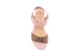 Via Rosa Ladies Fashion Sandals Glitter Summer Flats with Metallic Elastic Slipback Strap