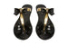 Sara Z Ladies Metallic T-Strap Jelly Sandals