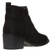 Via Rosa Women's Microsuede Chelsea Boots Western Buckle Slip-On Fashion Shoes