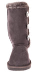 Chatties Toddler Girls 5" Winter Boot with Rhinestones 11/12 Gray
