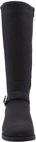Rampage Girlsâ€™ Big Kid Slip On Tall Fashion Riding Boots with Lace Up Back