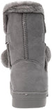 Fifth & Luxe Womens Comfortable and Warm Microsuede Winter Boot with Pom Pom Bow