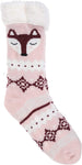 Women's Thick Knit Fuzzy Warm Sherpa Fleece Lined Winter Slipper Socks with Grippers