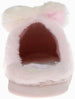 Women's Warm and Comfy Faux Fur Slipper With Heart Pom Poms