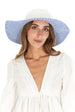 Laundry by Design Women Summer Beach Floppy Travel Gingham Brim Straw Hat