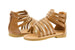 Sara Z Toddler Girls Gladiator Sandals with Metallic Trimming