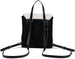Women's Vintage Shearling Flap Backpack/Bookbag for Laptop, School, College Students, Office, and Travel - Cute Fashion Backpack, Black
