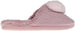Women's Warm and Comfy Faux Fur Slipper With Heart Pom Poms