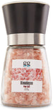 GG Gourmet Salt Chrome Glass Grinder | Adjustable Ceramic Rotor, Easy Refillable Container | Fine to Coarse Grinding | Ideal For Ground Pepper, Peppercorn, and Himalayan