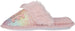bebe Girls Fluffy And Cute Scuff Glitter Slippers With Faux Fur Satin Bow
