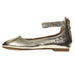 Girls Flats Round Toe with Rhinestone Embellishments on Ankle Straps Slip-On Shoes Flexible PU Leather Summer Dress Mary Jane Sandals