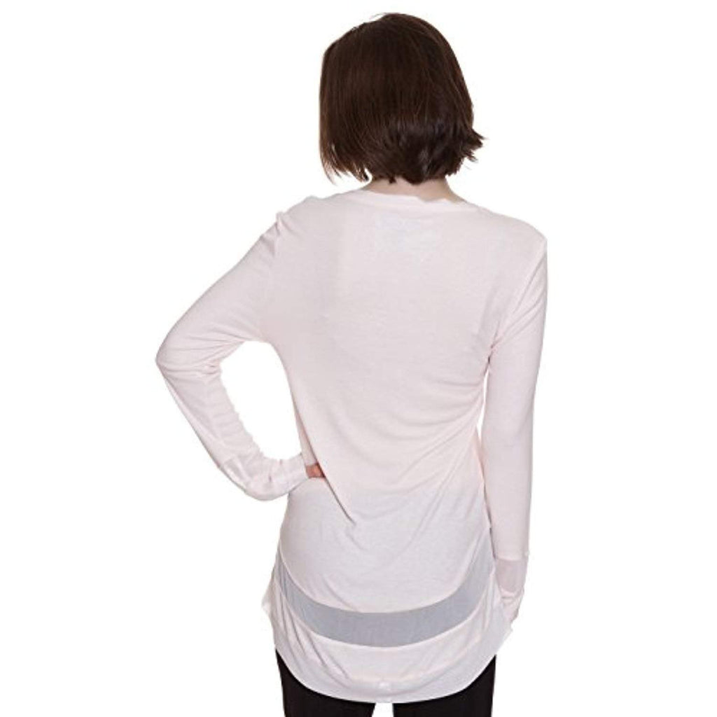 Steve Madden Fine Rib Long Sleeve Lounge Tunic - Rosewater