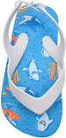 Chatties Toddler Boys' Little Kid Baby Printed Flip Flop Thong Sandal with Elastic Back Strap