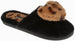 Women's Warm and Comfy Faux Fur Slipper With Heart Pom Poms