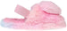 Kensie Girl's Warm Faux Fur Slipper With Elastic Back And Heart Pom Pom Fluffy Slippers For  Girls