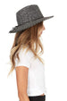 Laundry by Shelly Segal Women’s Fedora Hat - Whipstitch Wide Brim Foldable Packable Fall Winter Fashion Hat for Ladies