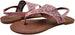 Chatties Women’s Microsuede Cutout Rhinestone Thong Sandal with Elastic Back Strap - Open Toe Fashion Summer Slide Shoe