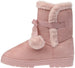 Fifth & Luxe Womens Comfortable and Warm Microsuede Winter Boot with Pom Pom Bow