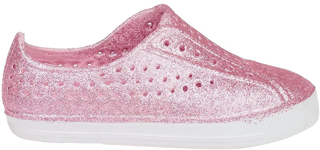 Chatties Toddler Girl's Glitter Water Shoes/Water Sandals, Non-Slip Aqua Shoes for Girls