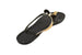 Sara Z Ladies Metallic T-Strap Jelly Sandals