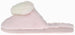Women's Warm and Comfy Faux Fur Slipper With Heart Pom Poms