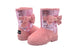 bebe Girls Glitter Winter Boots with Side Bow Casual Dress Warm Slip-On Shoes