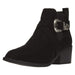Via Rosa Women's Microsuede Chelsea Boots Western Buckle Slip-On Fashion Shoes