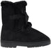 Fifth & Luxe Womens Comfortable and Warm Microsuede Winter Boot with Pom Pom Bow