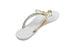 Sara Z Ladies Metallic T-Strap Jelly Sandals