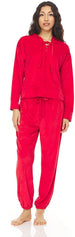 Women's Long Sleeve Pullover with Hoodie and Jogger Pants, 2-PC Set for Women